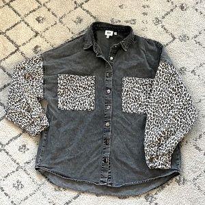 BKE Leopard Shacket